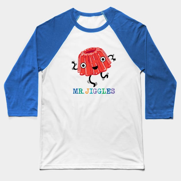 Mr Jiggles Baseball T-Shirt by Andibird